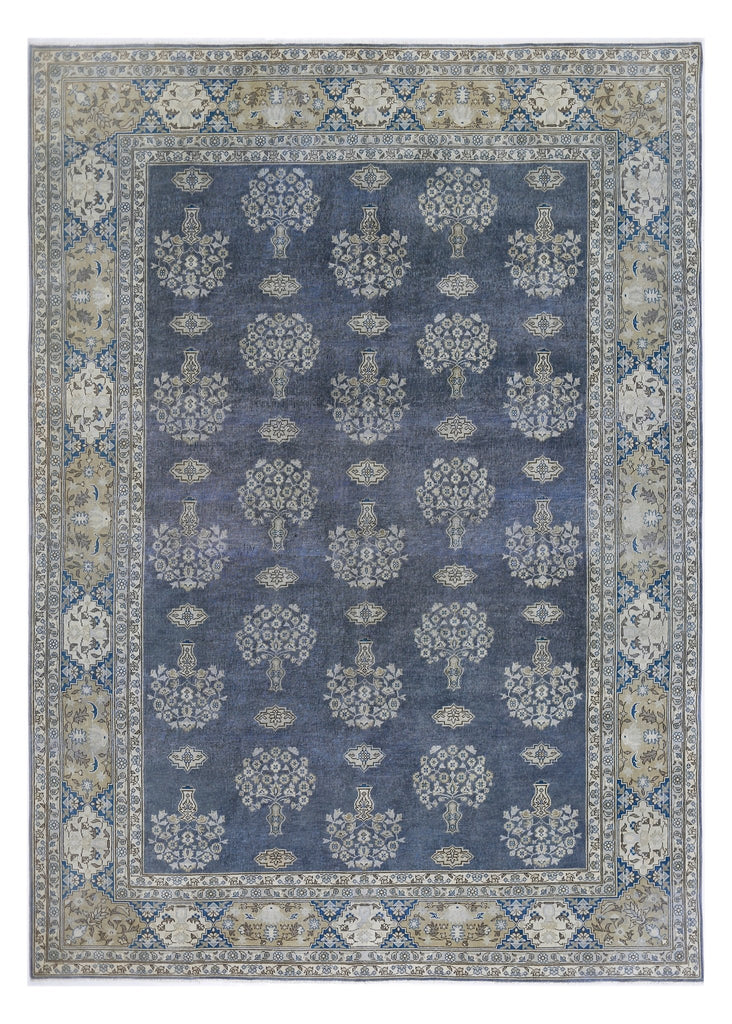 Handmade Vintage Persian Tabriz Rug | 348 x 256 cm | 11'5" x 8'5" - Najaf Rugs & Textile