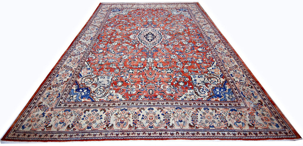 Handmade Vintage Persian Tabriz Rug | 422 x 323 cm | 13'10" x 10'7" - Najaf Rugs & Textile