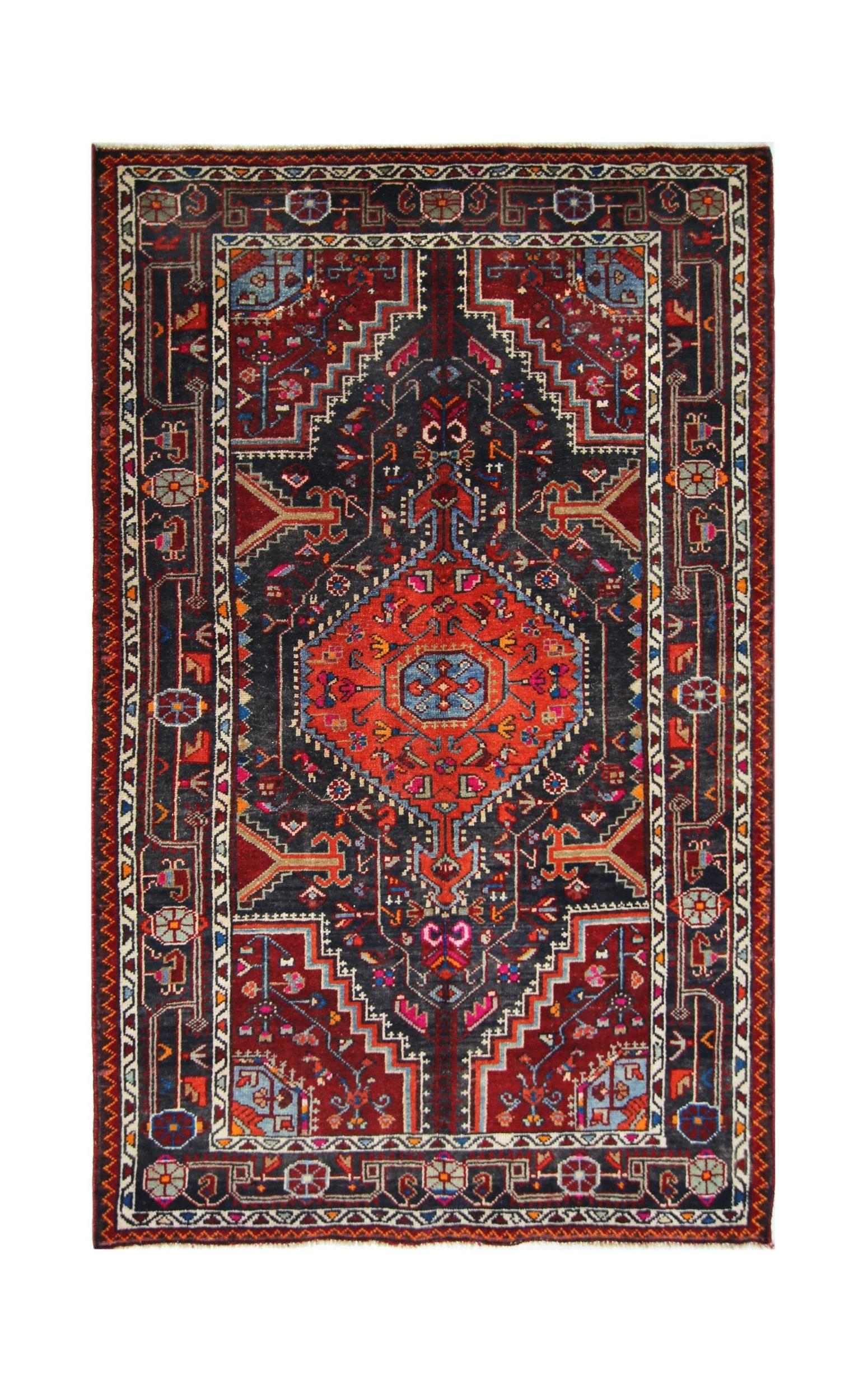 Handmade Vintage Persian Toyserkan Rug | 166 x 107 cm | 5'5" x 3'6" - Najaf Rugs & Textile