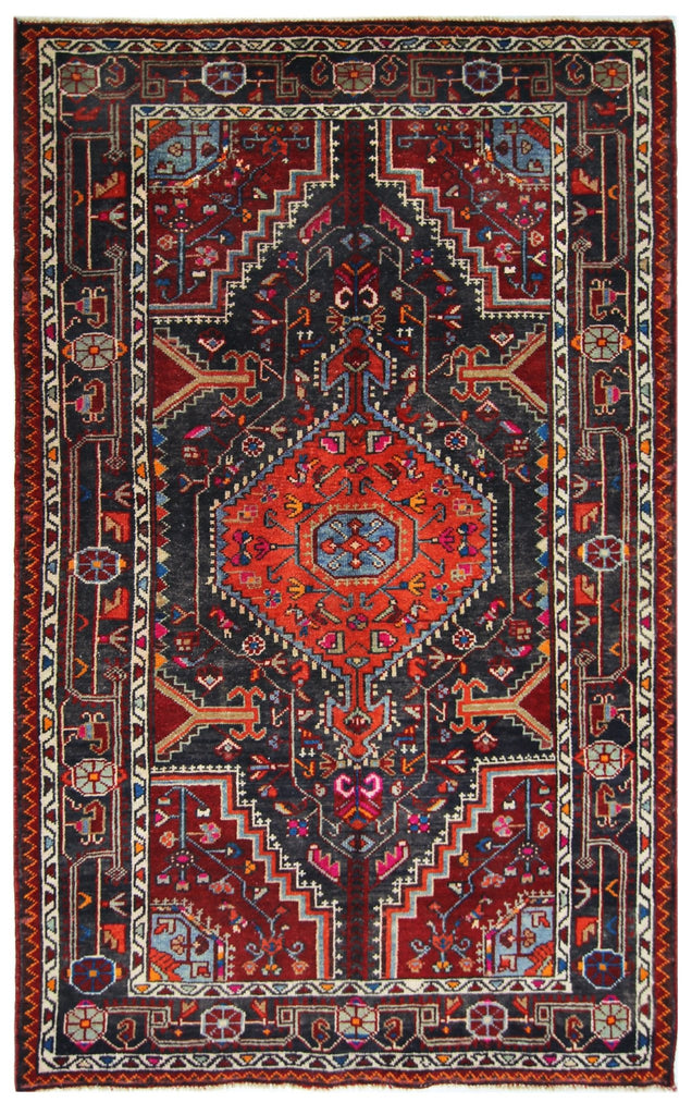 Handmade Vintage Persian Toyserkan Rug | 166 x 107 cm | 5'5" x 3'6" - Najaf Rugs & Textile