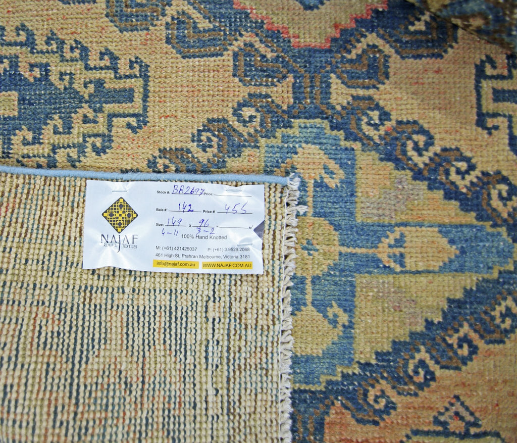 Handmade Vintage Persian Viss Rug | 149 x 96 cm | 4'11" x 3'2" - Najaf Rugs & Textile