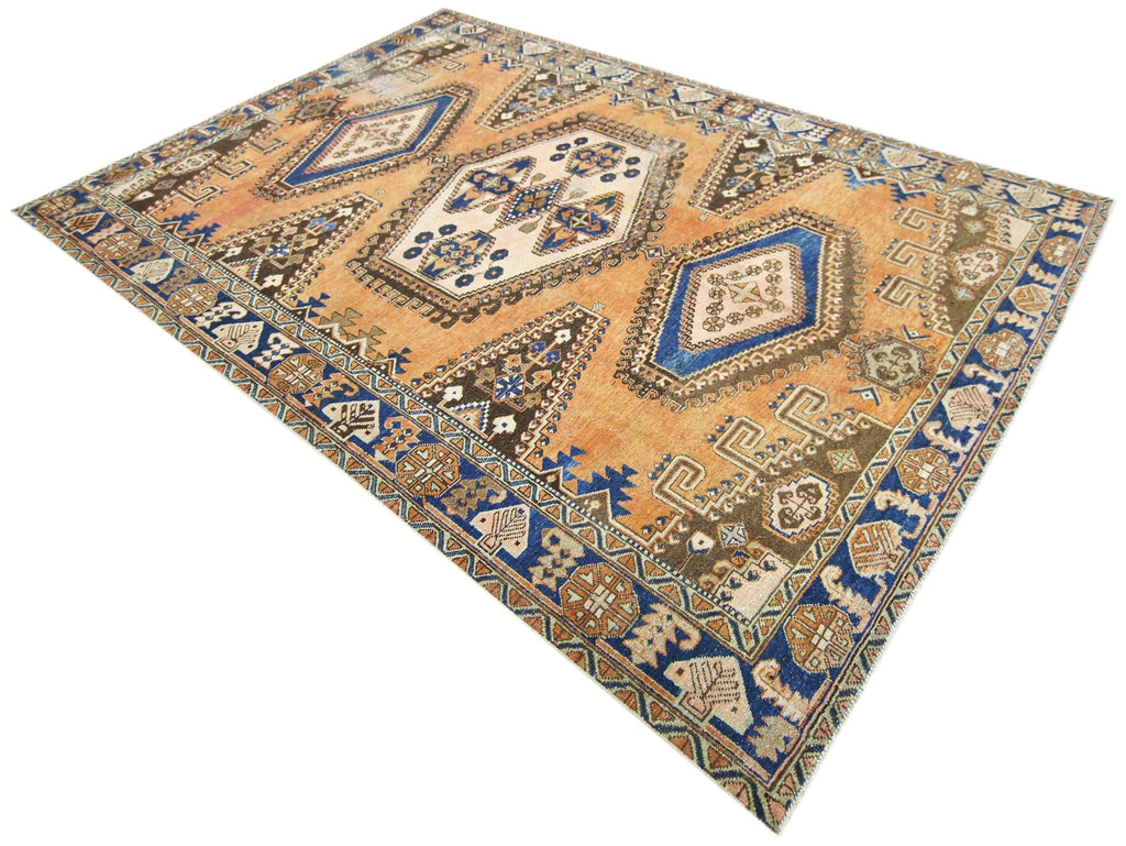 Handmade Vintage Persian Viss Rug | 317 x 210 cm | 10'5" x 6'11" - Najaf Rugs & Textile