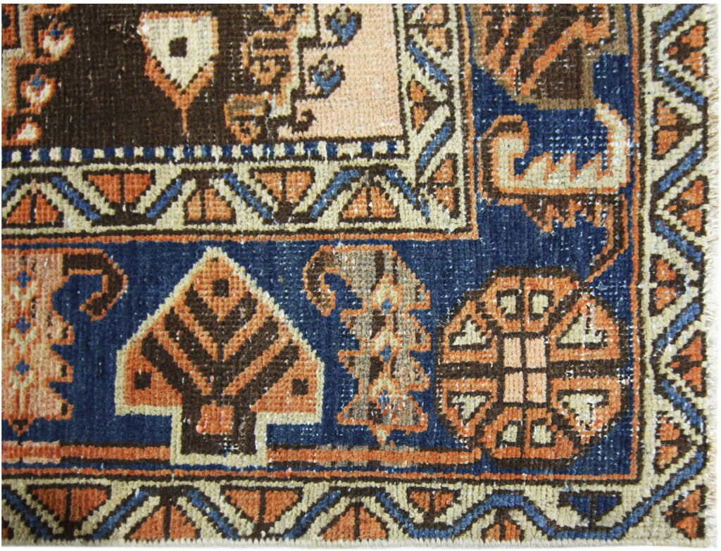 Handmade Vintage Persian Viss Rug | 317 x 210 cm | 10'5" x 6'11" - Najaf Rugs & Textile