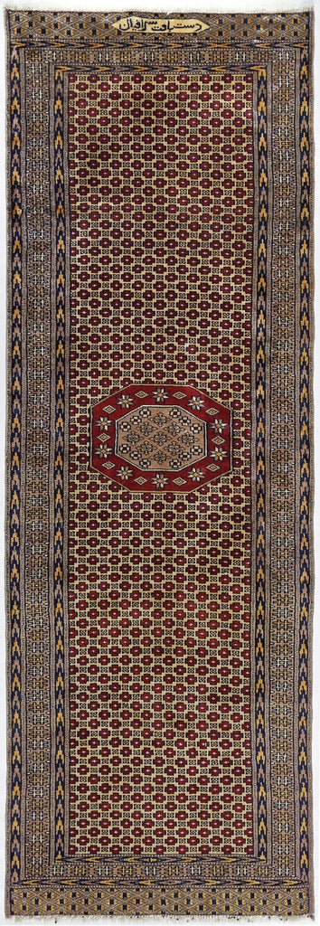 Handmade Vintage Princess Bokhara Hallway Runner | 182 x 61 cm | 5'11" x 2' - Najaf Rugs & Textile