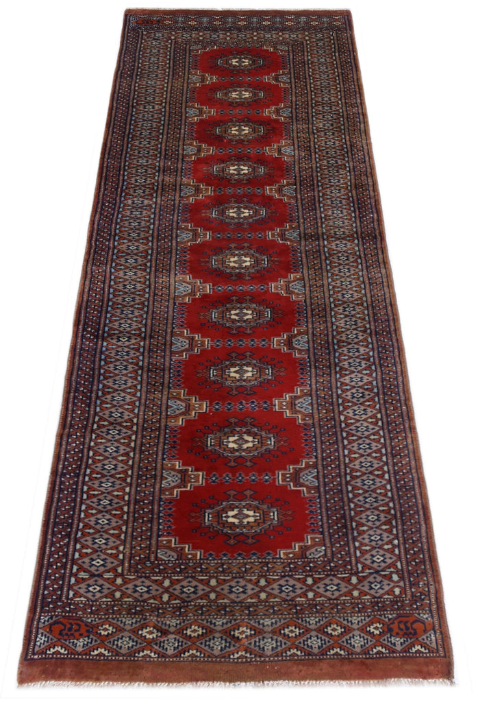 Handmade Vintage Princess Bokhara Hallway Runner | 187 x 62 cm | 6'2" x 2' - Najaf Rugs & Textile