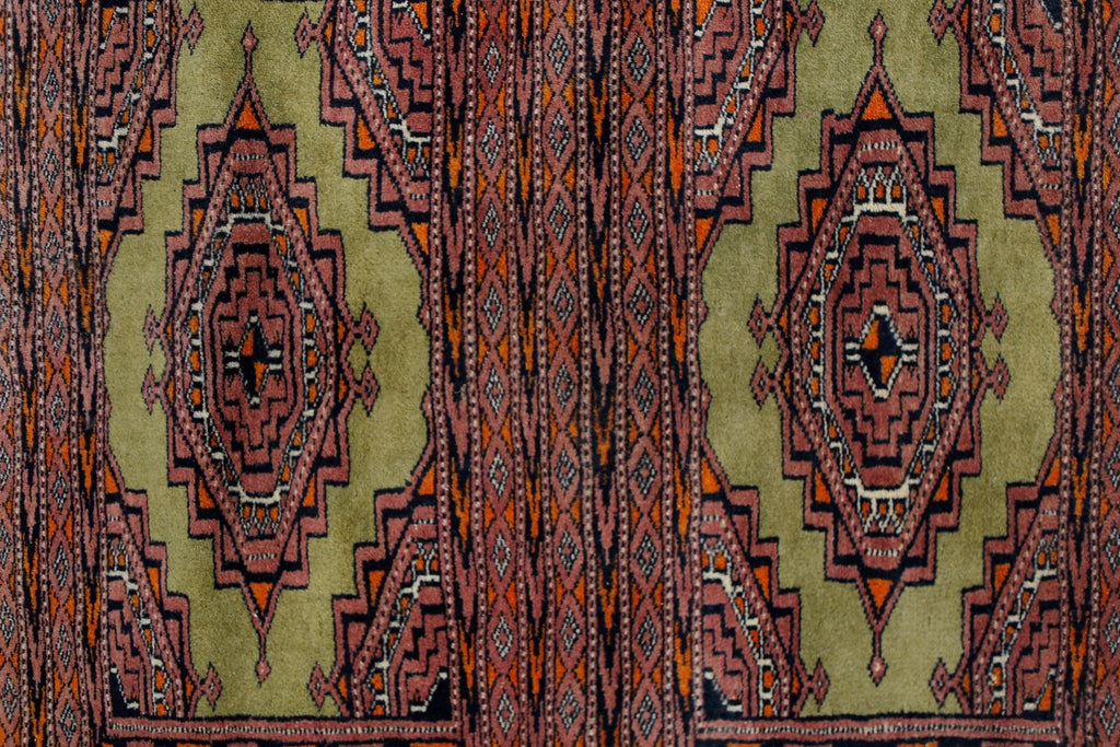 Handmade Vintage Princess Bokhara Hallway Runner | 215 x 64 cm | 7'1" x 2'1" - Najaf Rugs & Textile