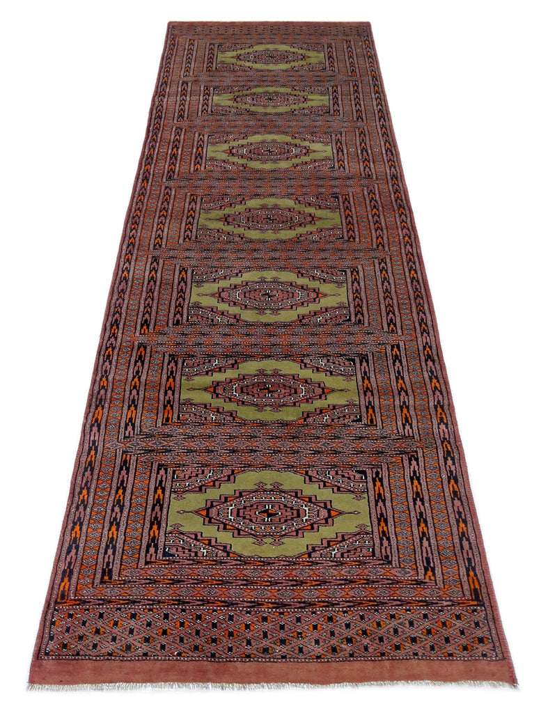 Handmade Vintage Princess Bokhara Hallway Runner | 215 x 64 cm | 7'1" x 2'1" - Najaf Rugs & Textile