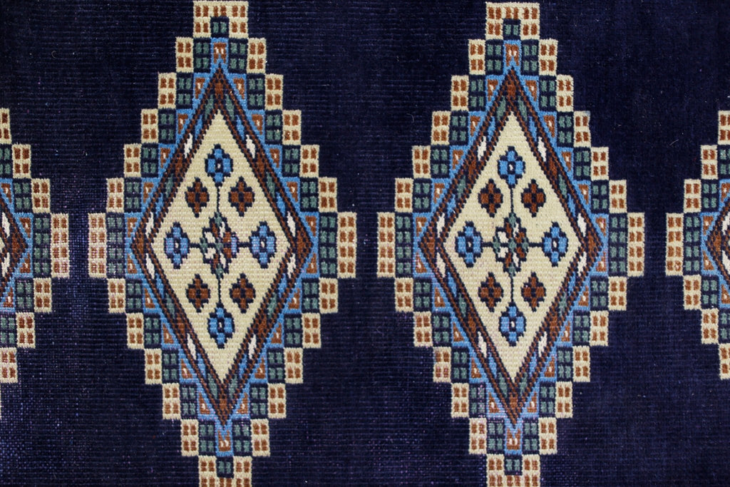 Handmade Vintage Princess Bokhara Hallway Runner | 252 x 75 cm | 8'4" x 2'6" - Najaf Rugs & Textile