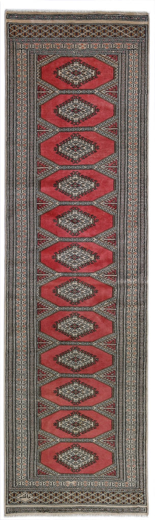 Handmade Vintage Princess Bokhara Hallway Runner | 277 x 78 cm | 9'1" x 2'7" - Najaf Rugs & Textile