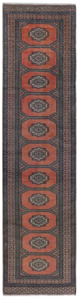 Handmade Vintage Princess Bokhara Hallway Runner | 308 x 78 cm | 10'1" x 2'7" - Najaf Rugs & Textile