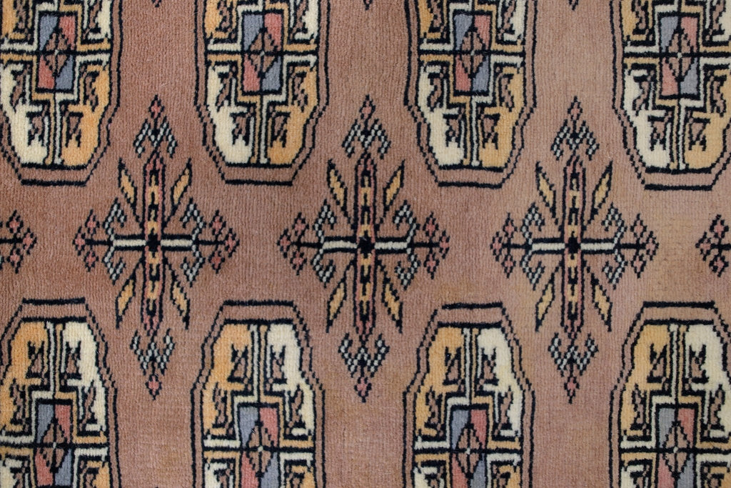 Handmade Vintage Princess Bokhara Hallway Runner | 414 x 78 cm | 13'7" x 2'7" - Najaf Rugs & Textile