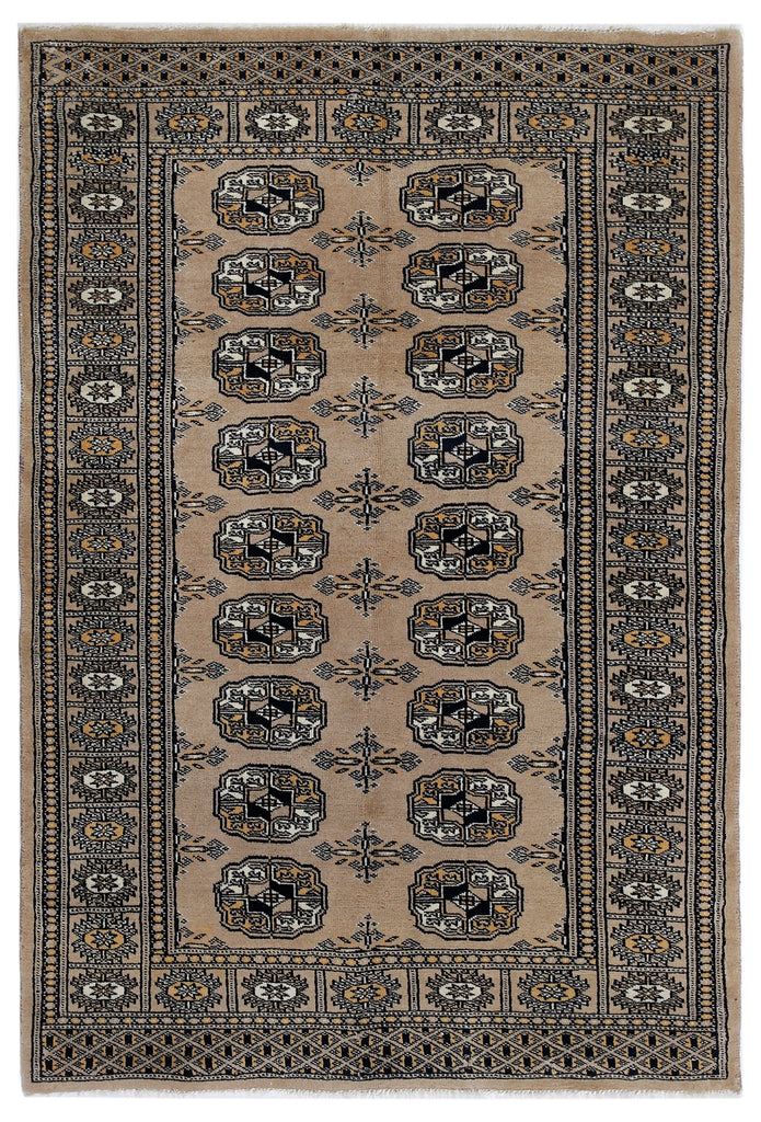 Handmade Vintage Princess Bokhara Rug | 117 x 80 cm | 3'10" x 2'7" - Najaf Rugs & Textile
