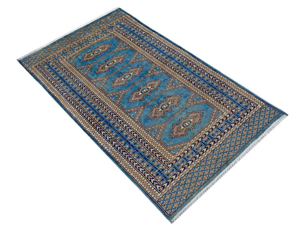 Handmade Vintage Princess Bokhara Rug | 119 x 72 cm | 3'11" x 2'4" - Najaf Rugs & Textile