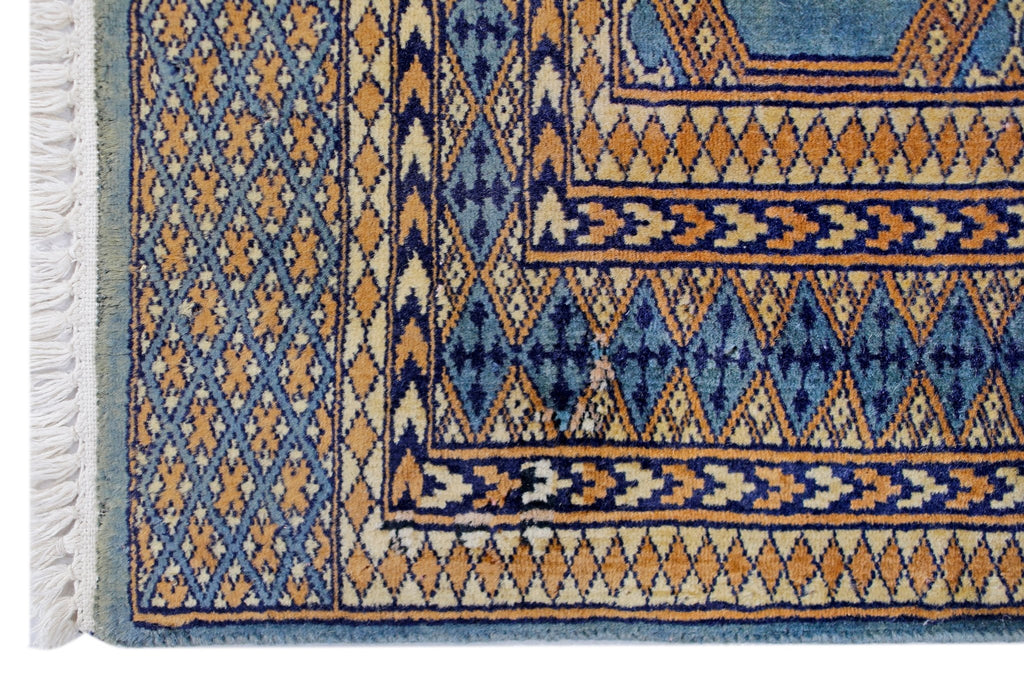 Handmade Vintage Princess Bokhara Rug | 119 x 72 cm | 3'11" x 2'4" - Najaf Rugs & Textile