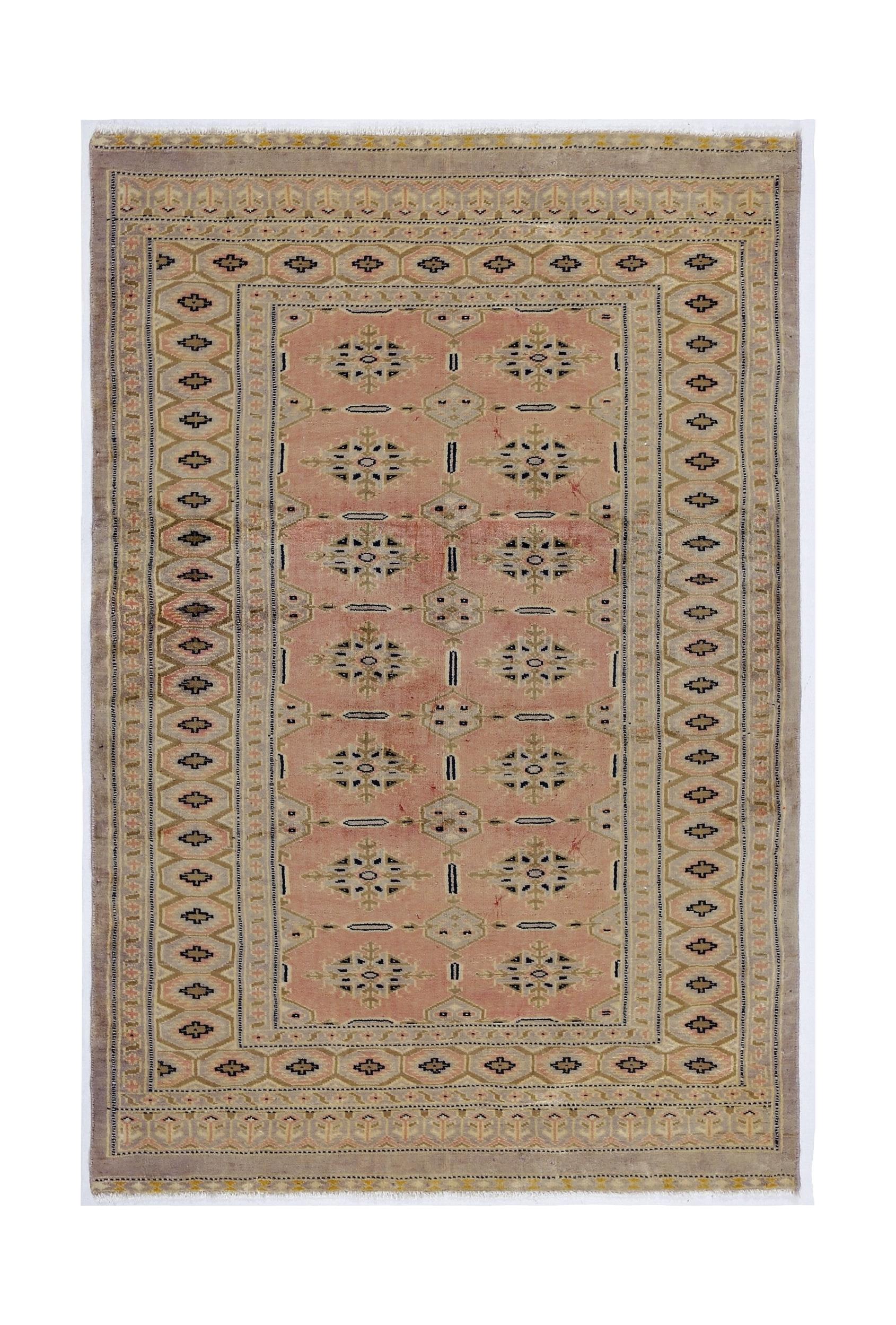 Handmade Vintage Princess Bokhara Rug | 122 x 82 cm | 4' x 2'8" - Najaf Rugs & Textile