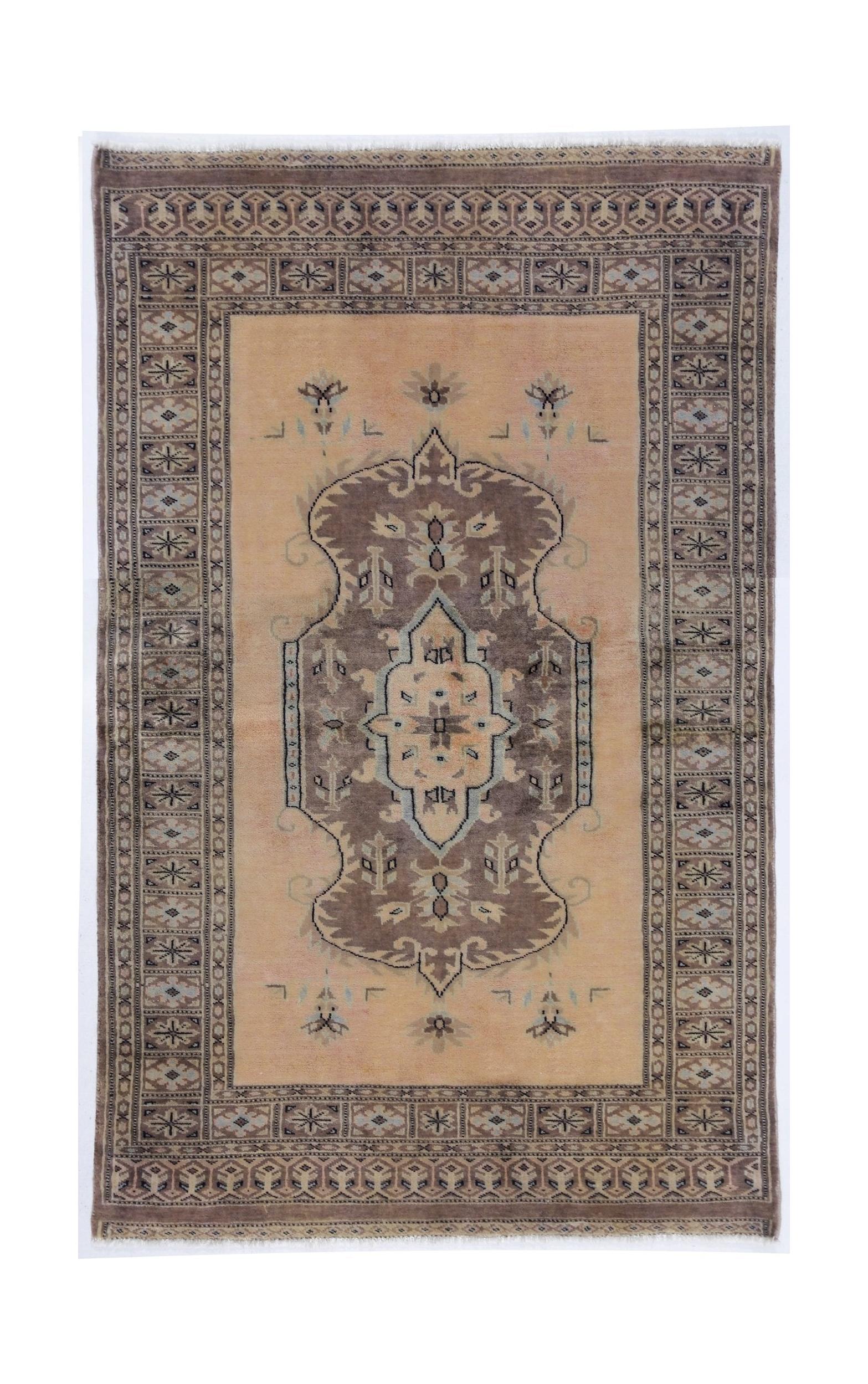 Handmade Vintage Princess Bokhara Rug | 131 x 83 cm | 4'4" x 2'9" - Najaf Rugs & Textile