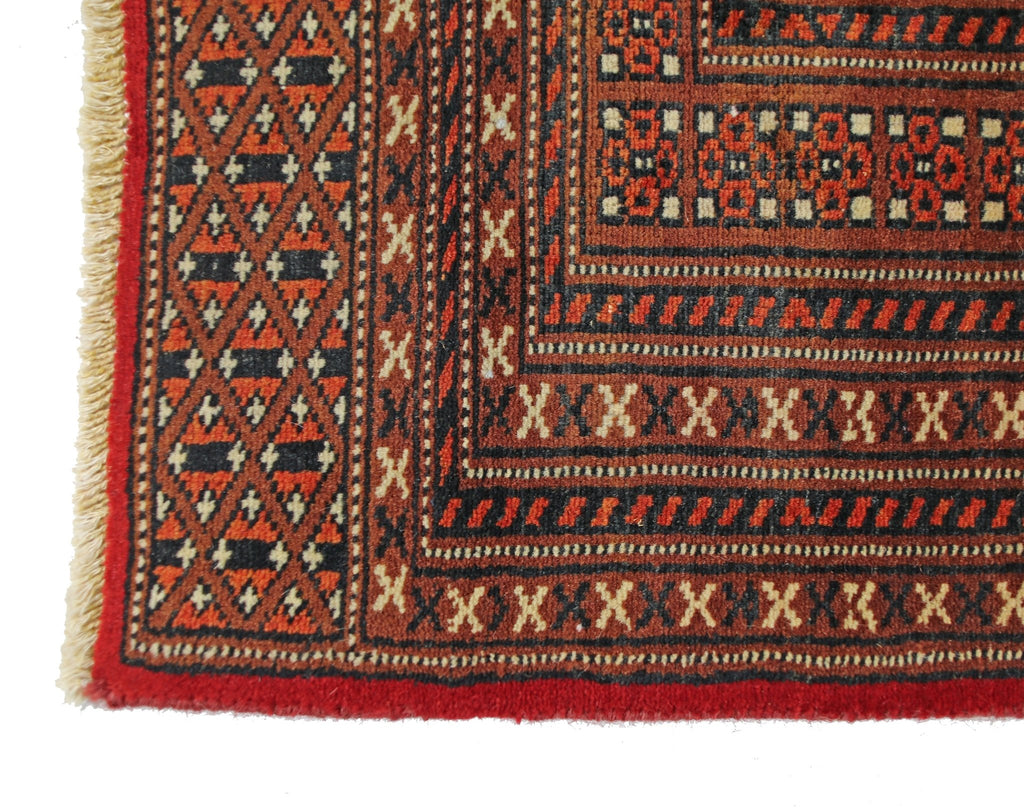 Handmade Vintage Princess Bokhara Rug | 148 x 96 cm | 4'10" x 3'2" - Najaf Rugs & Textile