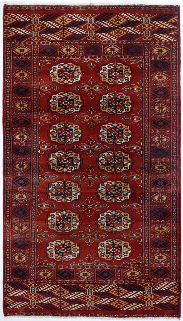 Handmade Vintage Princess Bokhara Rug | 156 x 89 cm | 5'2" x 2'11" - Najaf Rugs & Textile