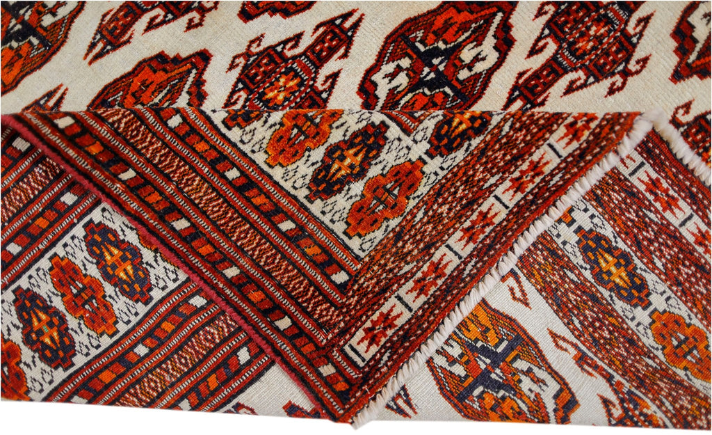 Handmade Vintage Princess Bokhara Rug | 168 x 144 cm | 5'6" x 4'9" - Najaf Rugs & Textile