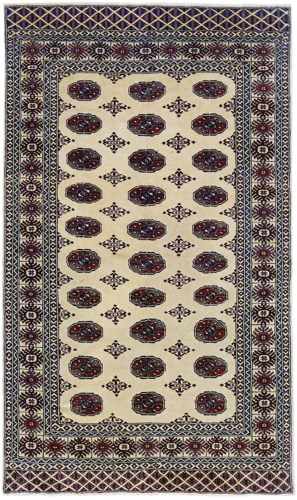Handmade Vintage Princess Bokhara Rug | 200 x 120 cm | 6'7" x 3'11" - Najaf Rugs & Textile