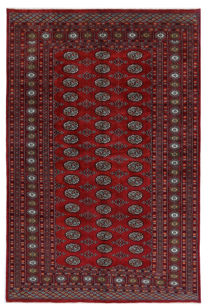 Handmade Vintage Princess Bokhara Rug | 243 x 159 cm | 7'11" x 5'2" - Najaf Rugs & Textile