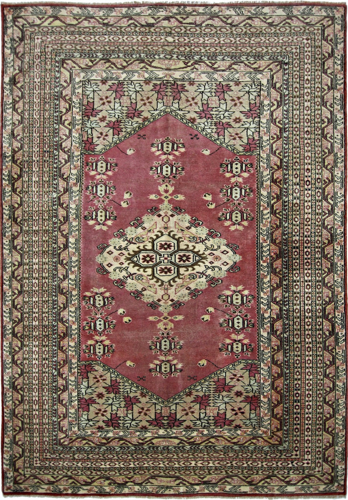 Handmade Vintage Princess Bokhara Rug | 247 x 164 cm | 8'1" x 5'4" - Najaf Rugs & Textile