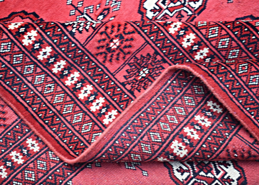Handmade Vintage Princess Bokhara Rug | 274 x 191 cm | 9'10" x 6'3" - Najaf Rugs & Textile