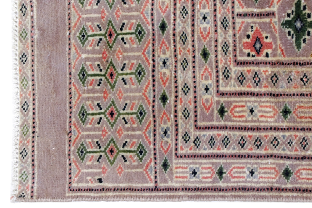 Handmade Vintage Princess Bokhara Rug | 296 x 216 cm | 9'9" x 7'1" - Najaf Rugs & Textile