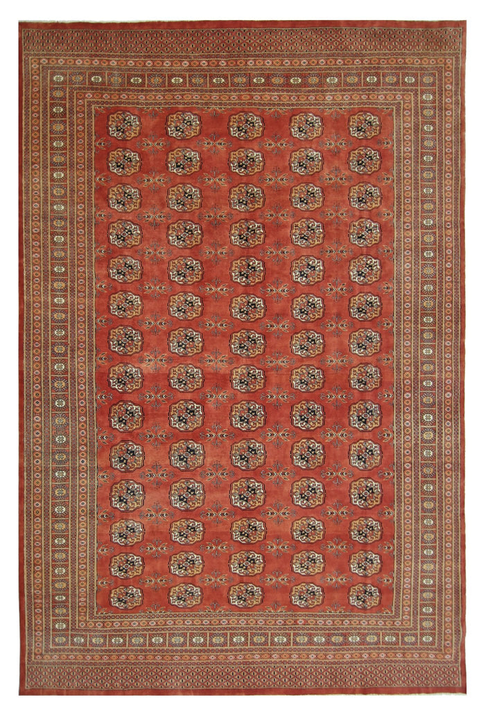 Handmade Vintage Princess Bokhara Rug | 305 x 253 cm | 10' x 8'4" - Najaf Rugs & Textile