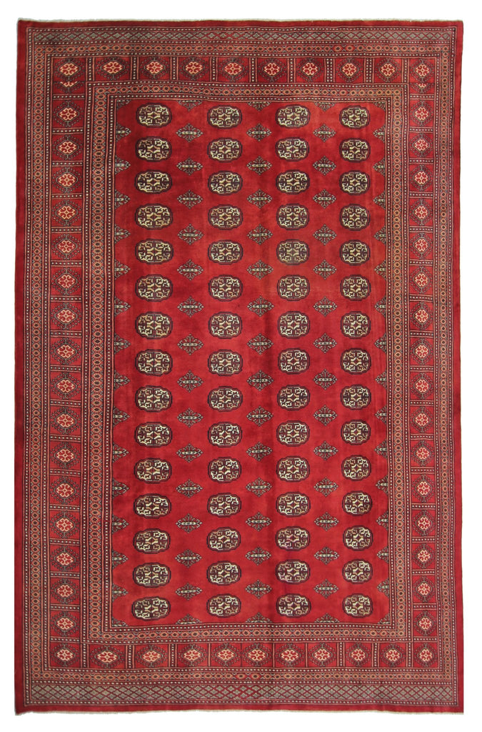 Handmade Vintage Princess Bokhara Rug | 311 x 212 cm | 10'2" x 7'2" - Najaf Rugs & Textile