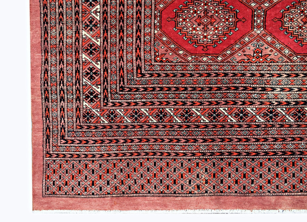 Handmade Vintage Princess Bokhara Rug | 327 x 246 cm | 10'9" x 8'1" - Najaf Rugs & Textile