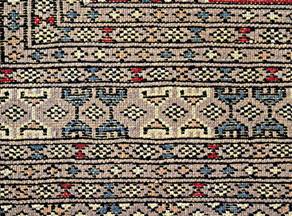 Handmade Vintage Princess Bokhara Rug | 350 x 249 cm | 11'6" x 8'2" - Najaf Rugs & Textile