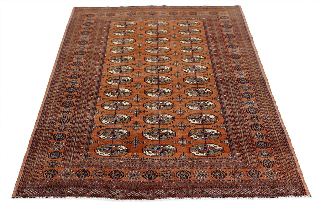 Handmade Vintage Tekke Turkmen Sara Rug | 170 x 130 cm | 5'7" x 4'3" - Najaf Rugs & Textile