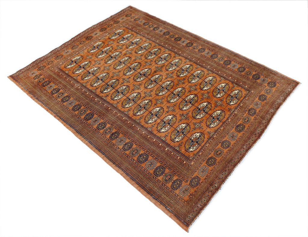 Handmade Vintage Tekke Turkmen Sara Rug | 170 x 130 cm | 5'7" x 4'3" - Najaf Rugs & Textile