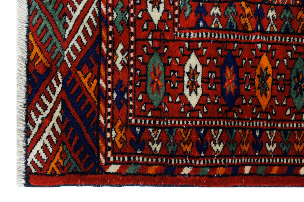 Handmade Vintage Tekke Turkmen Sara Rug | 184 x 117 cm | 6'1" x 4'2" - Najaf Rugs & Textile