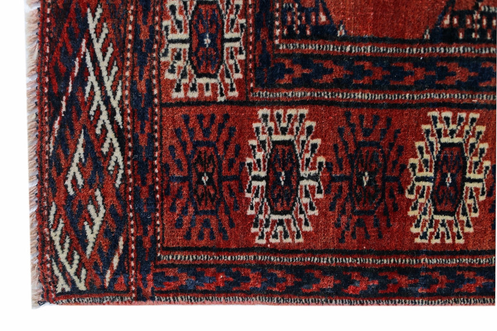 Handmade Vintage Tekke Turkmen Sara Rug | 186 x 127 cm | 6'1" x 4'2" - Najaf Rugs & Textile