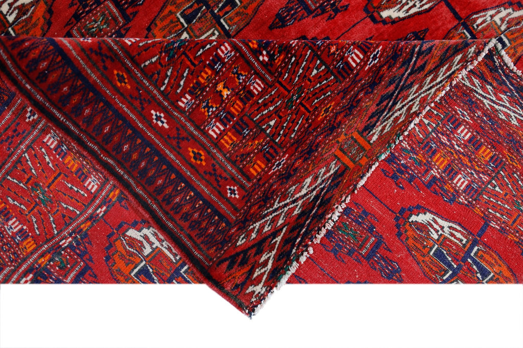 Handmade Vintage Tekke Turkmen Sara Rug | 193 x 133 cm | 6'4" x 4'4" - Najaf Rugs & Textile