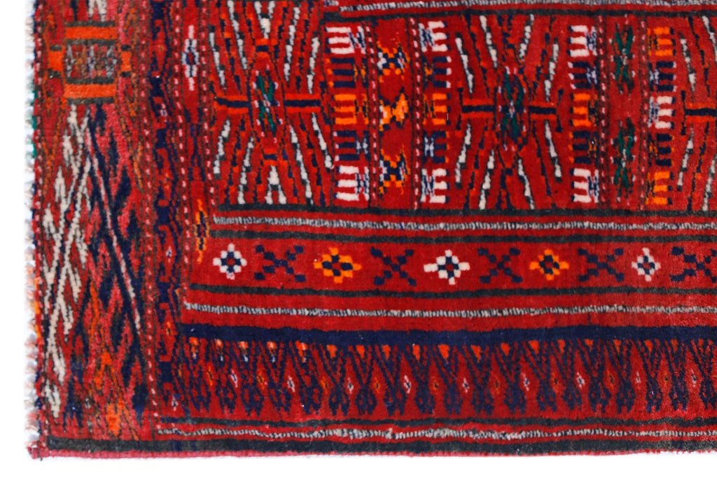 Handmade Vintage Tekke Turkmen Sara Rug | 193 x 133 cm | 6'4" x 4'4" - Najaf Rugs & Textile