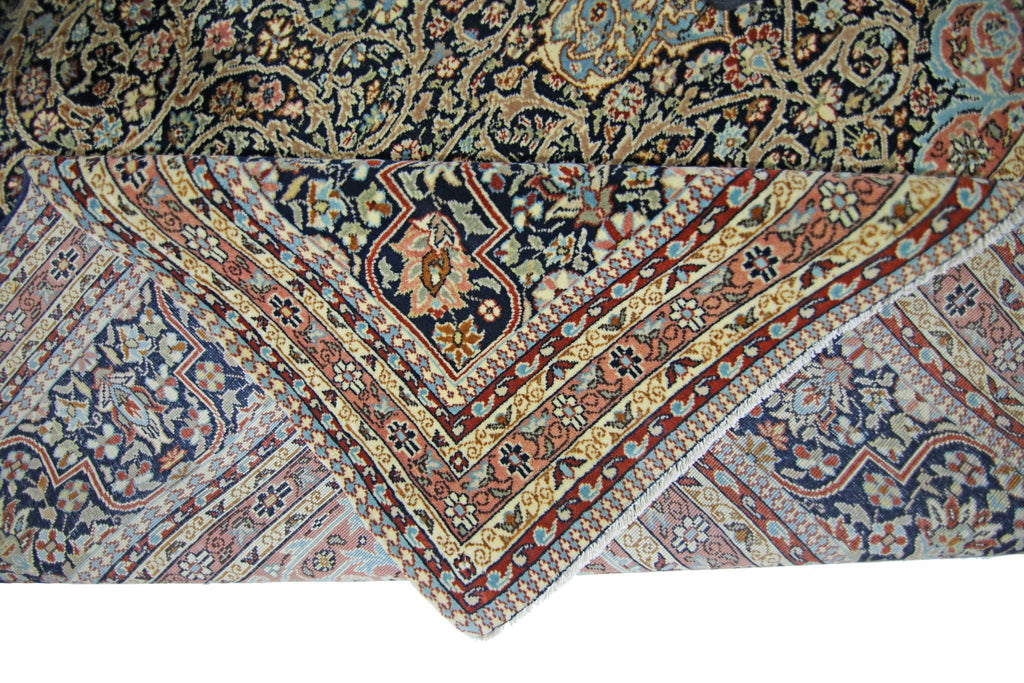 Handmade Vintage Traditional Pakistani Rug | 294 x 200 cm | 9'8" x 6'7" - Najaf Rugs & Textile