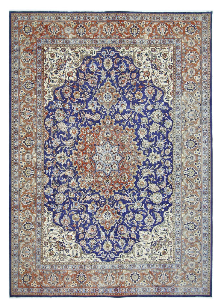 Handmade Vintage Traditional Pakistani Rug | 334 x 250 cm | 10'11" x 8'3" - Najaf Rugs & Textile