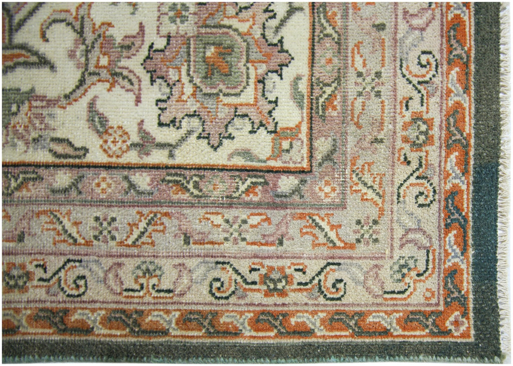 Handmade Vintage Traditional Pakistani Rug | 389 x 292 cm | 12'9" x 9'7" - Najaf Rugs & Textile