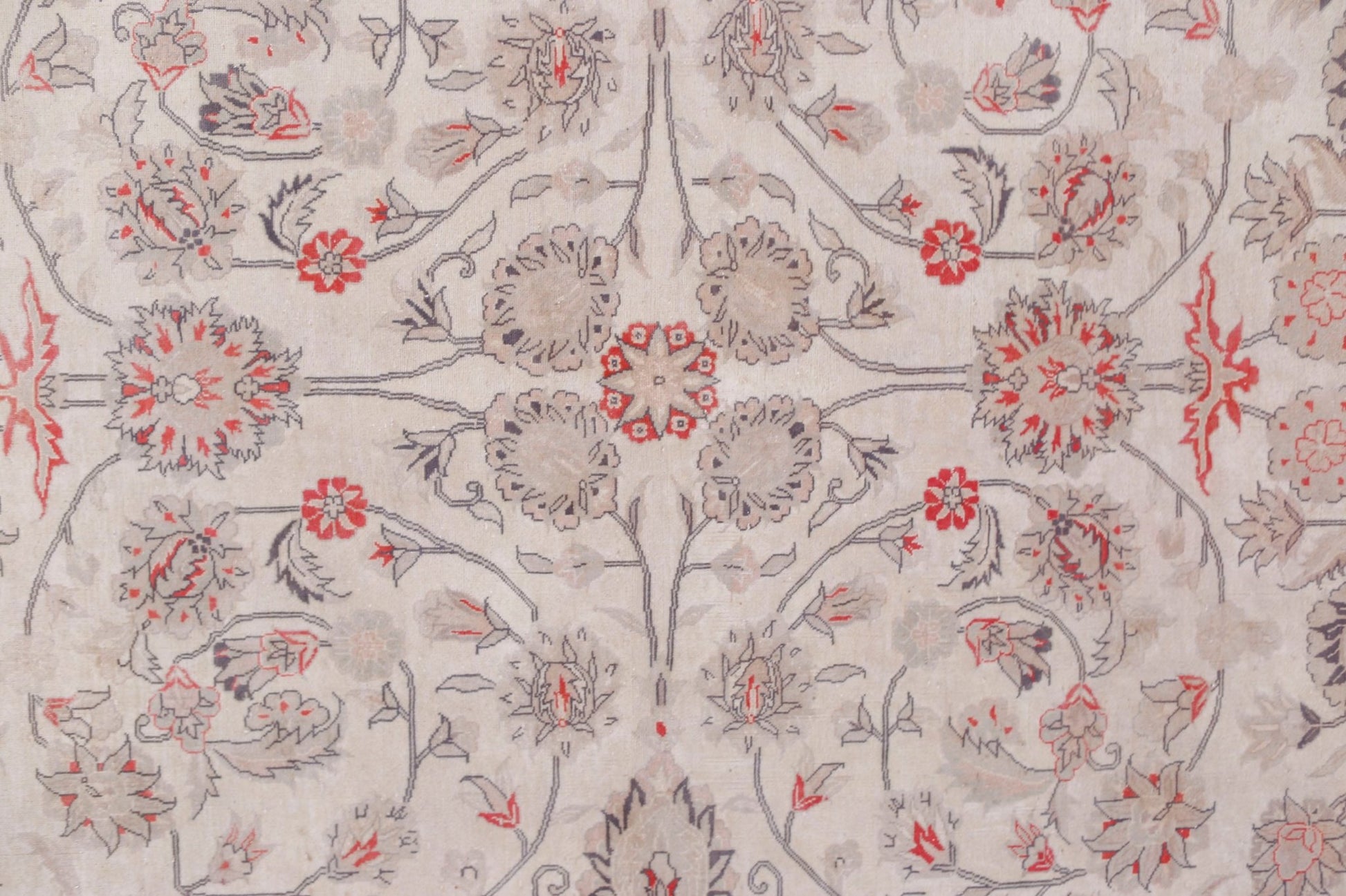 Handmade Vintage Traditional Pakistani Rug | 395 x 303 cm | 13' x 9'11" - Najaf Rugs & Textile