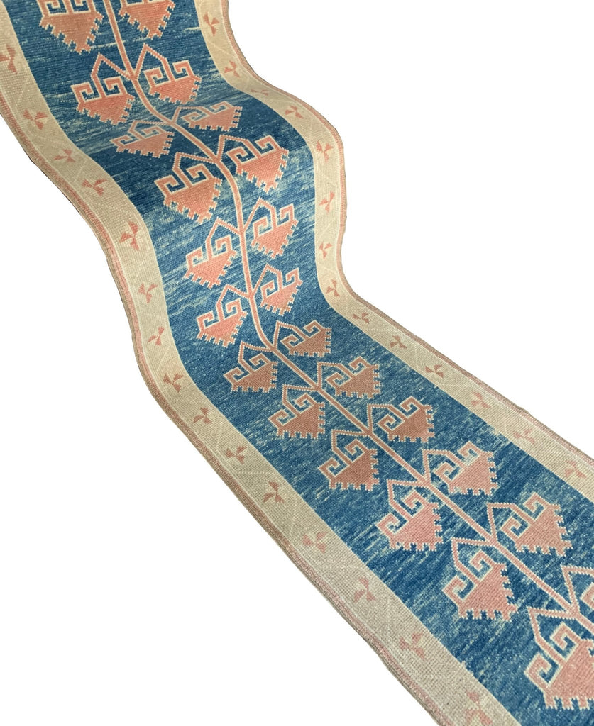 Handmade Vintage Turkish Anatolian Oushak Hallway Runner | 419 x 68 cm | 13'8" x 2'9" - Najaf Rugs & Textile