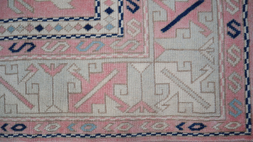 Handmade Vintage Turkish Anatolian Oushak Rug | 293 x 212 cm | 9'3" x 6'11" - Najaf Rugs & Textile