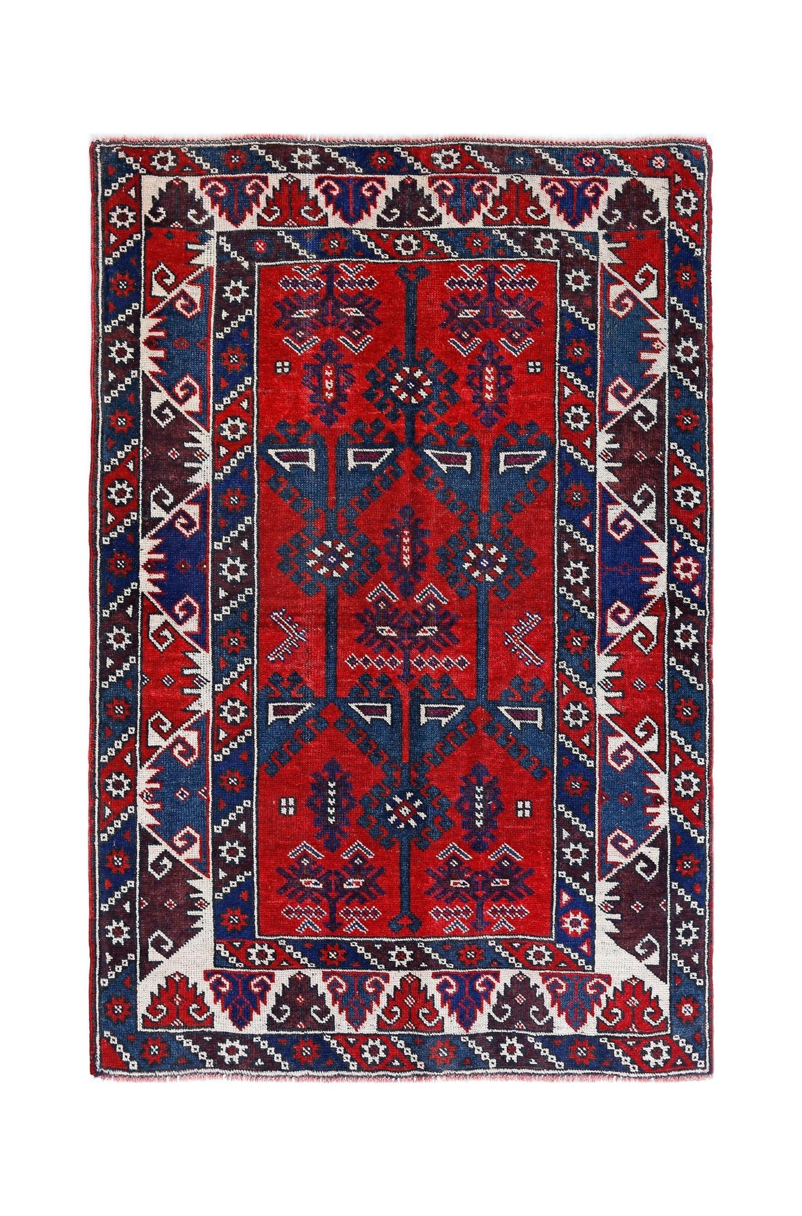 Handmade Vintage Turkish Dosemalti Rug | 183 x 119 cm | 6' x 3'11" - Najaf Rugs & Textile