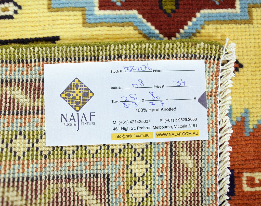 Handmade Vintage Turkish Hallway Runner | 251 x 80 cm | 8'3" x 2'7" - Najaf Rugs & Textile