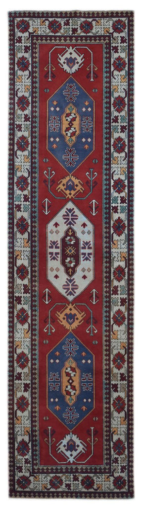 Handmade Vintage Turkish Hallway Runner | 286 x 78 cm | 9'5" x 2'7" - Najaf Rugs & Textile