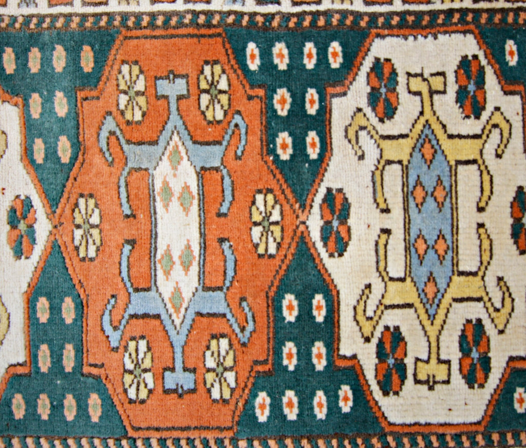 Handmade Vintage Turkish Hallway Runner | 338 x 72 cm | 11'1" x 2'5" - Najaf Rugs & Textile