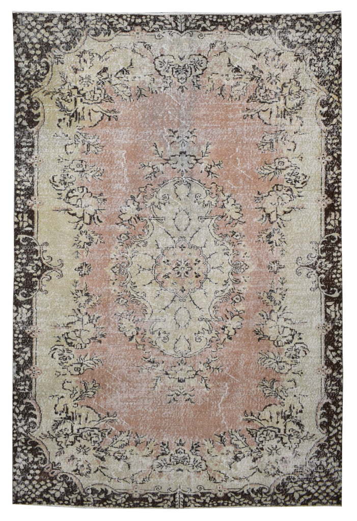 Handmade Vintage Turkish Isparta Rug | 295 x 193 cm | 9'7" x 6'3" - Najaf Rugs & Textile