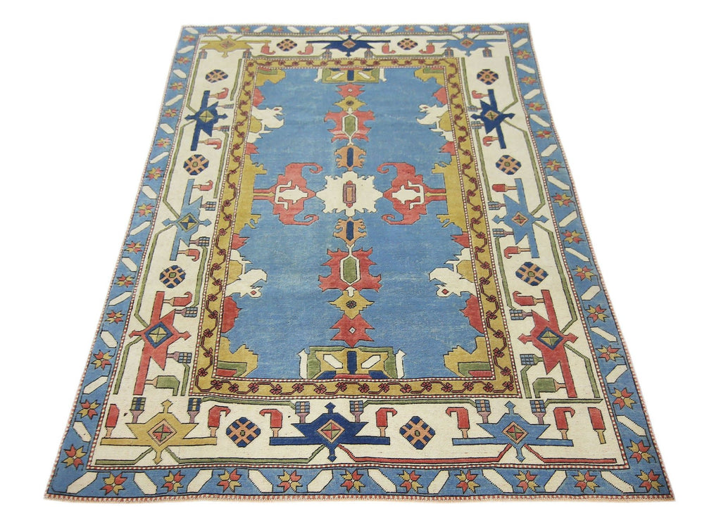 Handmade Vintage Turkish Kars Rug | 339 x 218 cm | 11'2" x 7'2" - Najaf Rugs & Textile